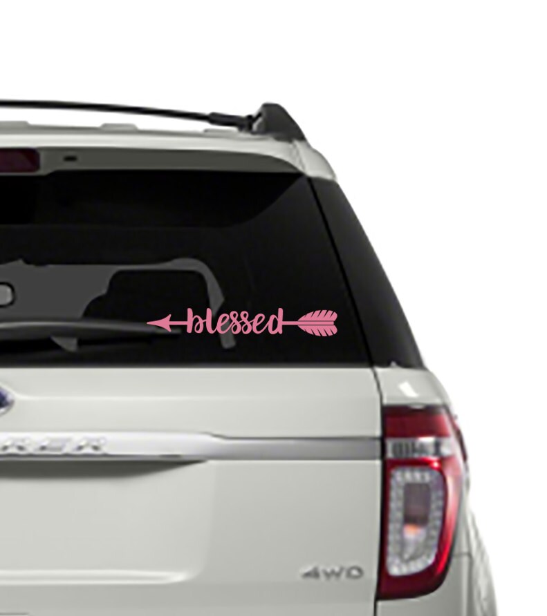 Vinyl Decal Custom Sticker Blessed Car Decal Yeti