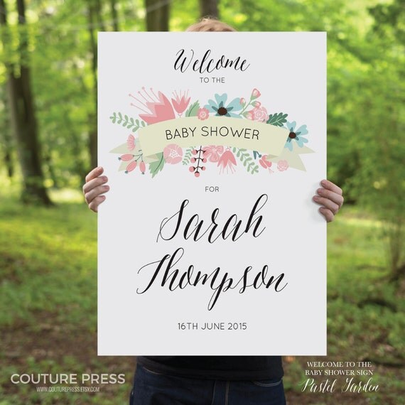 Printable Baby Shower Welcome Sign DIY Printable Sign