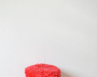 pouf fur chest red wig, vintage, 70s, style Pelfran