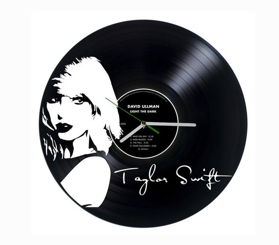 Vinyl Wall Clock Taylor Swift By Puffpuffdesign On Etsy