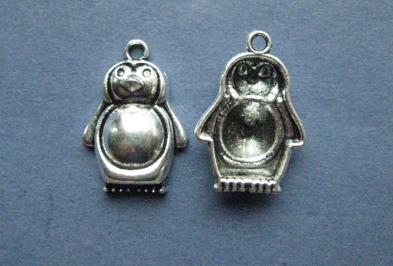 5 Penguin Charms Penguin Pendants Penguins Penguin Animal Charm