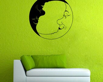 Unique moon wall decal related items | Etsy