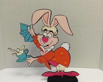 1ft Alice in Wonderland March Hare Centerpiece,Birthday Decorations,Party Supplies,Baby Shower,Wedding,Quinceañera,Party Decors,Party Props