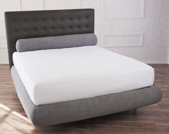 LUNA - bed frame for Queen/King/Full/Twin beds. Exceedingly cushioned in an elegant crescent shape.