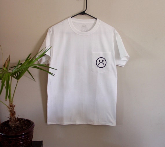 Sad Face Pocket Tee Tumblr Clothing Yung Lean by celestiialglow