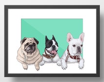 Popular items for custom pet drawing on Etsy