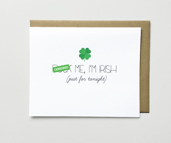 Naughty St Patrick S Day Card Adult Saint Patrick S