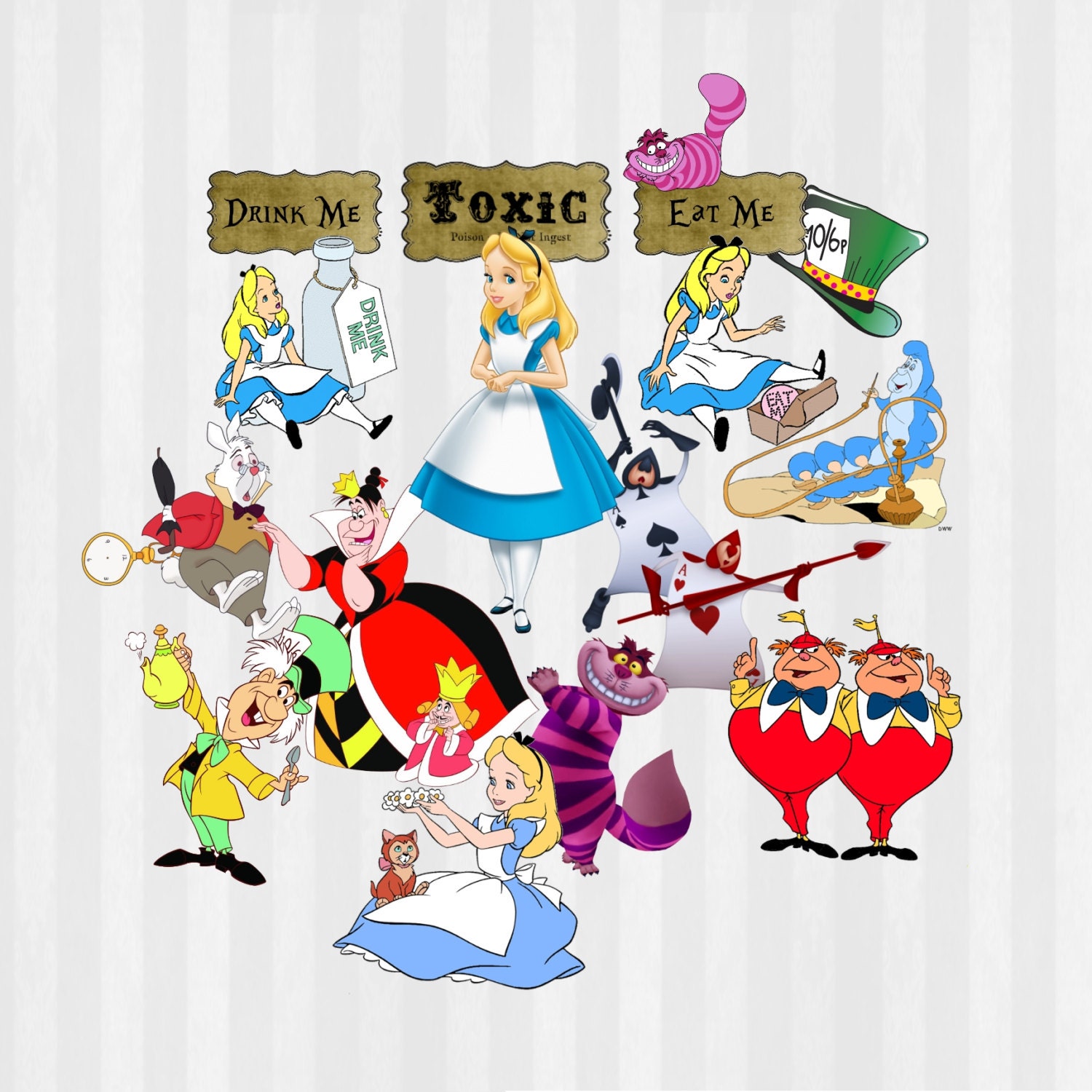 Download Alice in Wonderland SVG Digital Clip Art PNG .svg by 5StarClipart