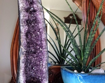 MAKE AN OFFER! Huge 52+ pound amethyst geode cathedral crystal gemstone 2 and a half feet tall 30" best quality brazil 23.80 kg