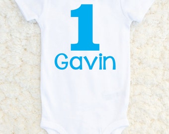 First Birthday Boy Shirt, Birthday Boy Outfit, Cake Smash One Piece, Baby Boy 1st Birthday, Personalized Bday One Piece, Carters Bodysuit