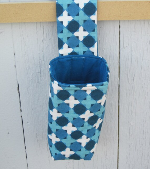 Blue Drink Holder Bunk Bed Caddy Snack Holder Insulated
