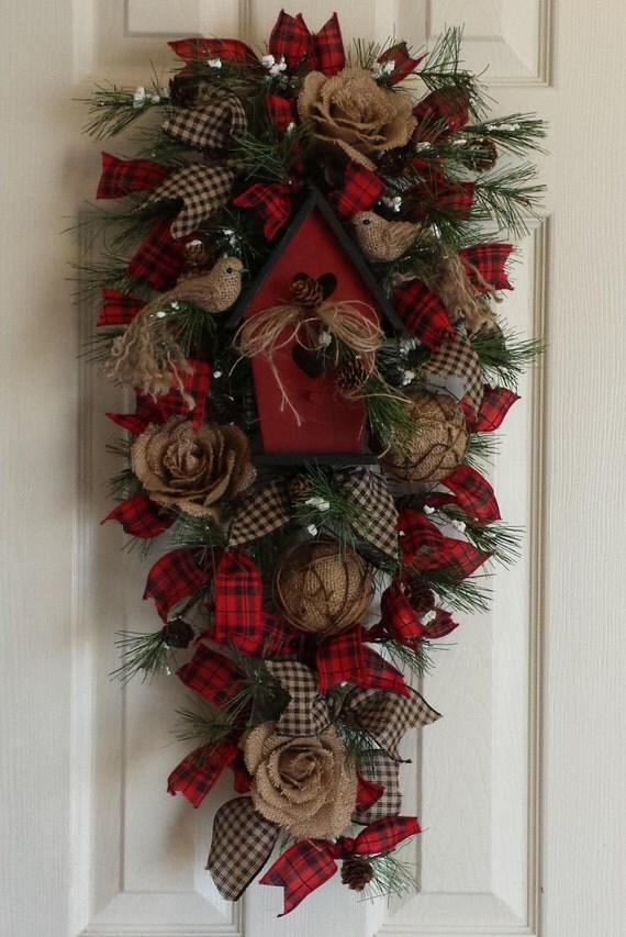 teardrop swag christmas swag birdhouse swag christmas door teardrop swag christmas swag birdhouse swag christmas door