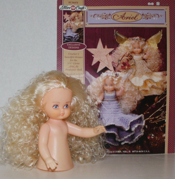 Fibre Craft 'Ariel' Doll Clothes Crochet Pattern