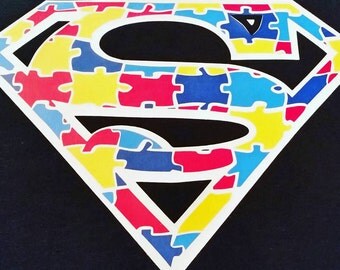 Custom made AUTISM SUPERMAN logo