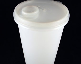 Vintage Tupperware Opaque Beverage Container with Flip Top Lid