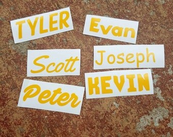 Mens Vinyl Name Decal -Valentines Gifts for her- Yeti Decal - Tumbler Sticker - Wedding Party gifts - groomsman gifts