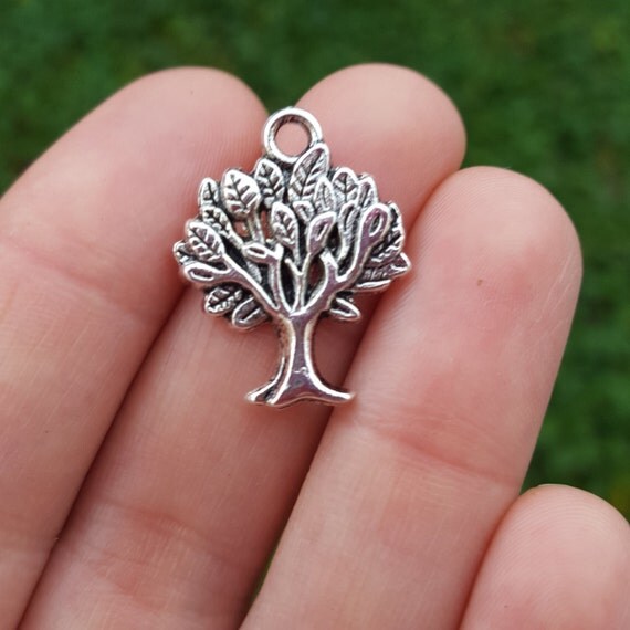 8 PIECES Tree Charm Tree of life charm tree pendant nature