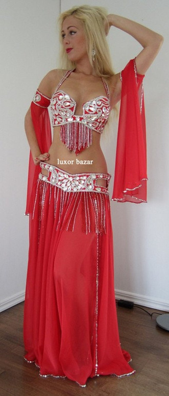 Professional Custom Made Sexy Belly Dance Costume By Luxorbazarco