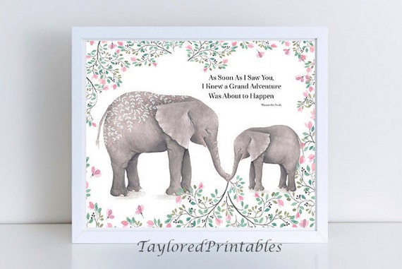 Inspirational Animal Baby Elephants Quotes Winnie the Pooh