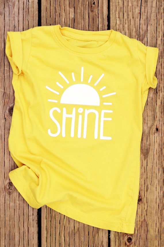 Shine Yellow Shirt Cute Shirts for Girls Girls Shirts