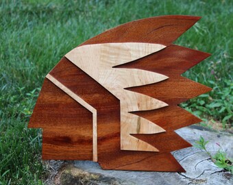 Old Fighting Sioux Wood logo