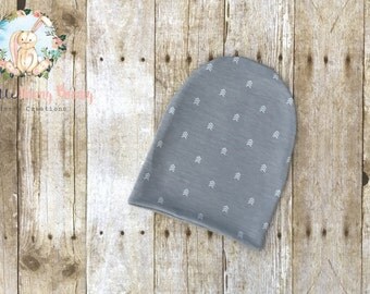 Slouchy Beanie Hat - Baby Beanie Hat - Toddler Beanie Hat - Reversible Hat - Adult Sizing