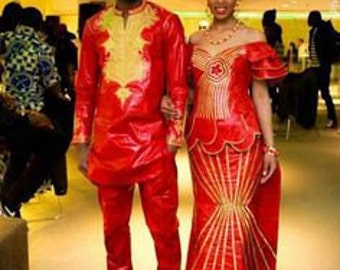 African clothing, African unisex Adult clothing, African print clothing for couple, Couple match African clothing