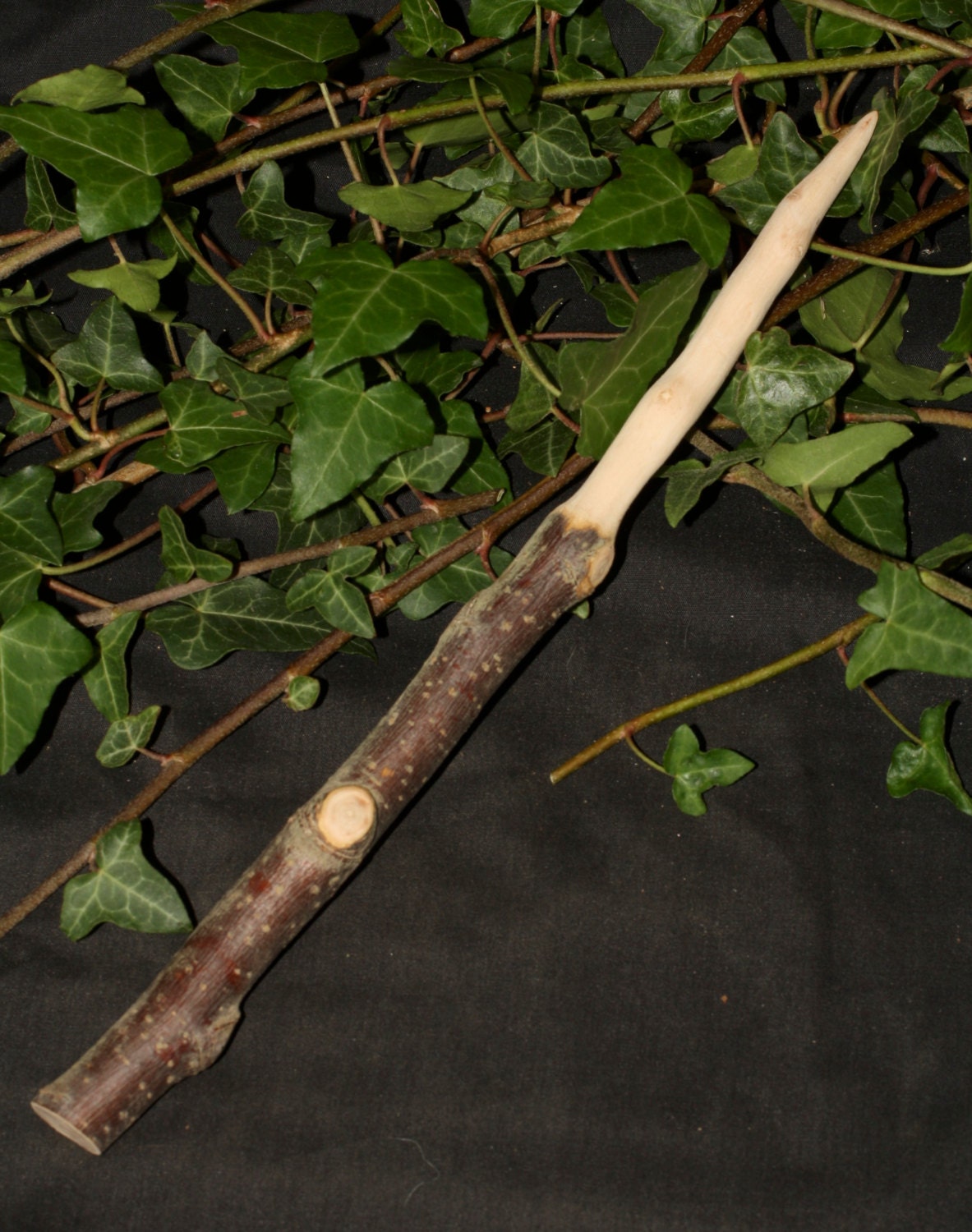 Natural Avalon Apple Wood Wand Pagan Wicca by greenwomancrafts