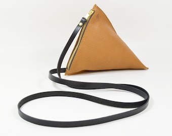 Celeste - Handmade Tan Brown Leather Shoulder Bag Purse