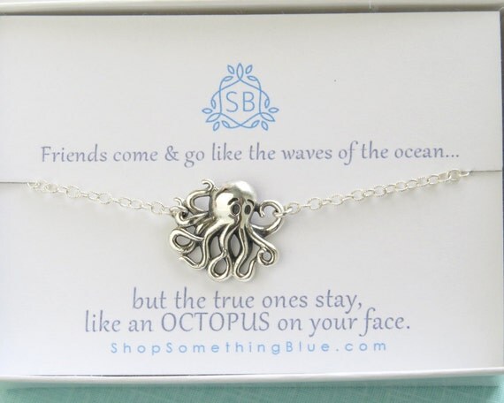Best Friend Gift • Octopus Bracelet • Best Friend Bracelet • BFF Gift • Octopus Charm • Sterling • Steampunk • Nautical • Funny • Humorous by ShopSomethingBlue steampunk buy now online Best Friend Gift • Octopus Bracelet • Best Friend Bracelet • BFF Gift • Octopus Charm • Sterling • Steampunk • Nautical • Funny • Humorous by ShopSomethingBlue steampunk buy now online