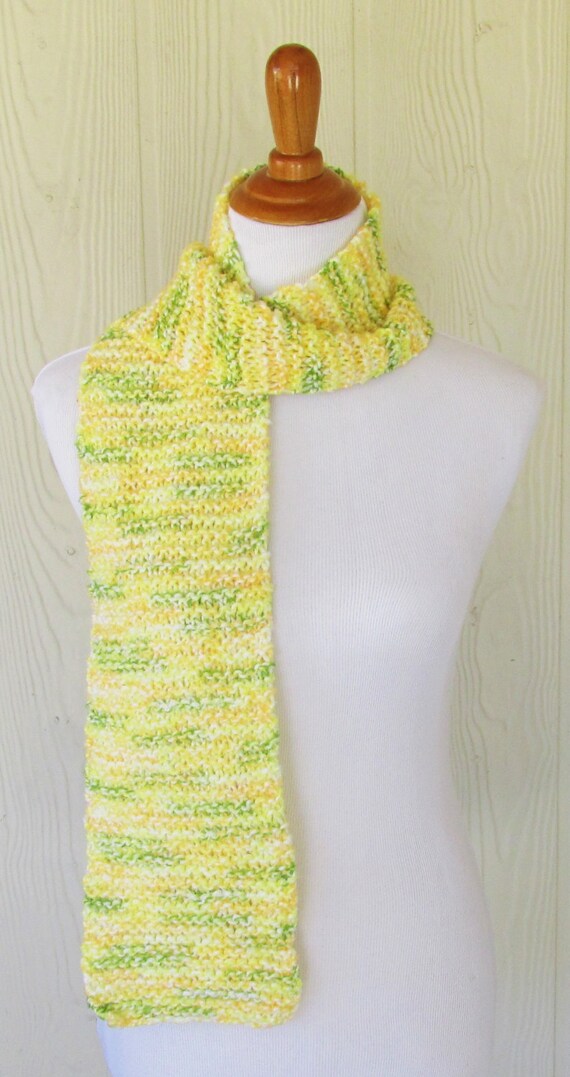 green yellow scarf