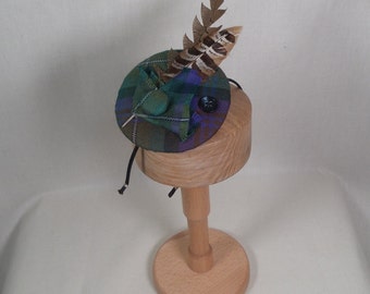 A wee Isle of Skye tartan fascinator (can be made in other tartans)