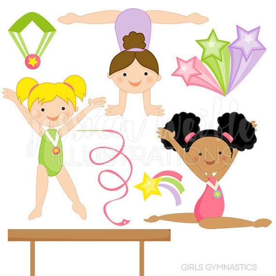 free clip art gymnastics cartoon - photo #30