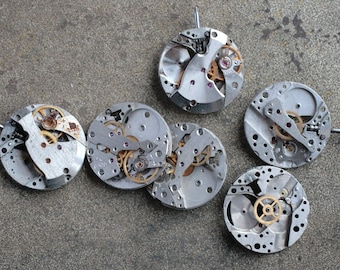 Vintage watch movements -- set of 6 -- D7