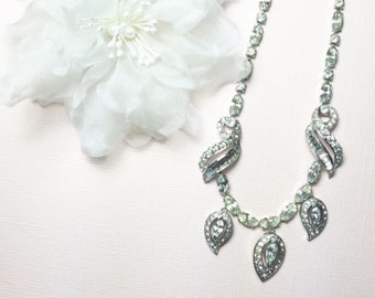 Bridal Necklace, Wedding Necklace, Bridal Jewelry, Crystal Necklace, Vintage Necklace, Bridal Accessories