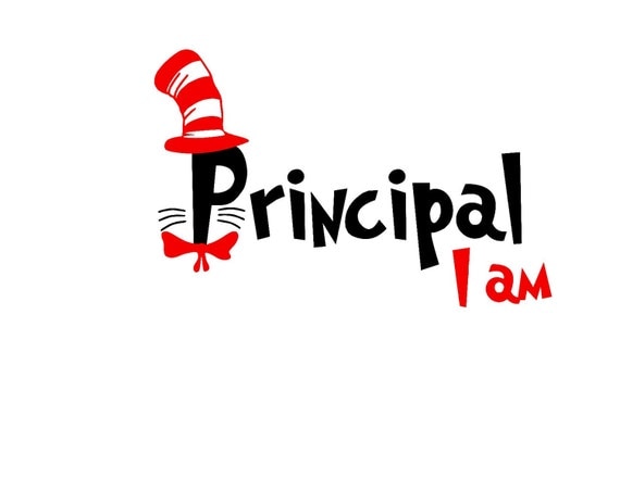 Download Read Across America Principal I Am Cat Hat SVG or Silhouette