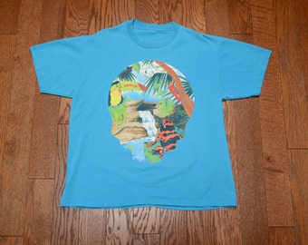 vintage 1993 Grateful Dead t-shirt tie dye tee shirt Spring Tour 90s tropical animals GDM stoner hippie dedhed Phish XL