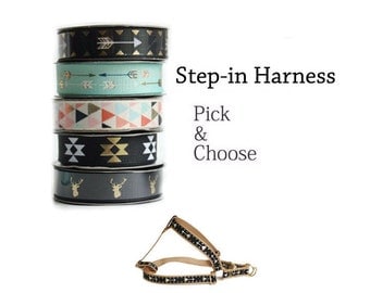 Dog Harness, Pick and Choose Ribbon, Plastic Clip