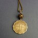 ANNA COIN necklace - Beautiful ornate coin necklace - India 1 Anna coin - name necklace - antique coin - Ann, Anne, Anna, Annabel, Annalise