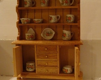 Choice for Dollhouse Kitchen, Storage & Cookware for Dollhouse Kitchen, One Each of 12 Pieces