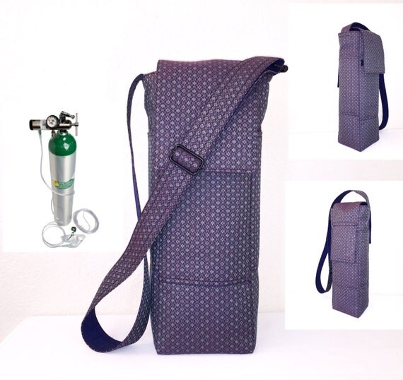 Portable Oxygen Tank Bag a Handmade Designer Carrier by AmariJade