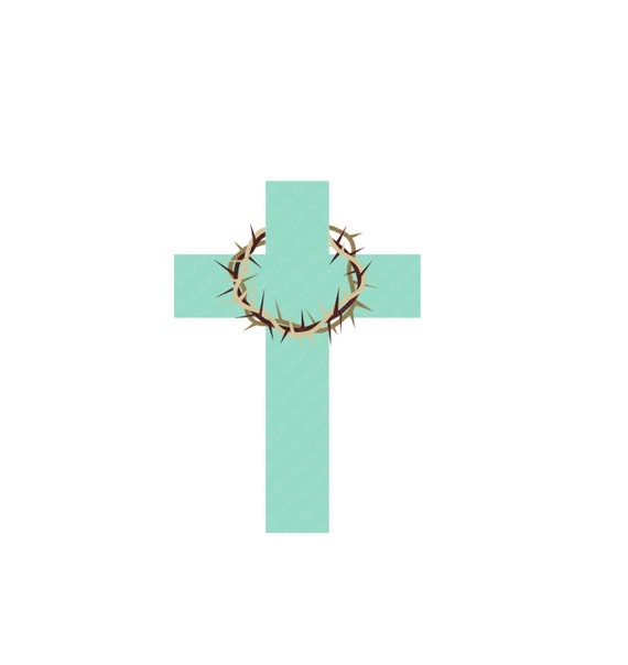 Download Crown of Thorns Cross svg eps ai dfx Formats for heat