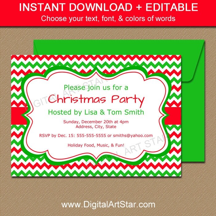 editable holiday invitation template red by digitalartstar editable holiday invitation template red by digitalartstar