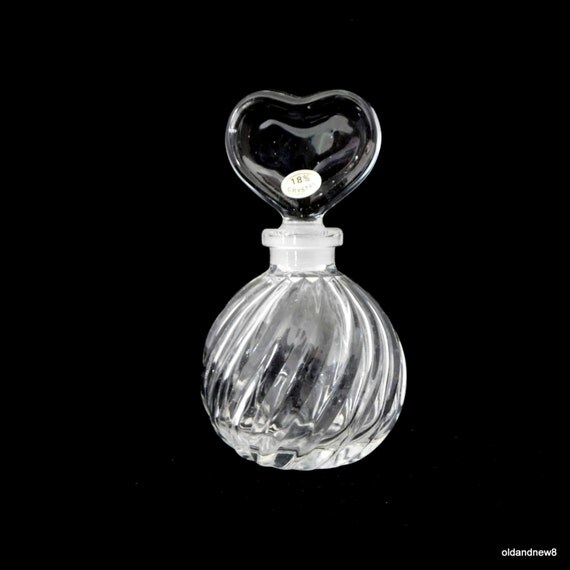 Crystal Perfume Bottle Heart Shaped Stopper Gift for by oldandnew8