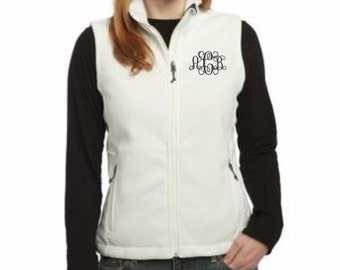 Womens Vest, Monogram Vest, Fleece Vests, Womens Fleece Vest, Christmas Gift, Christmas Gift Ideas, Personalized Gifts, Monogram Fleece Vest
