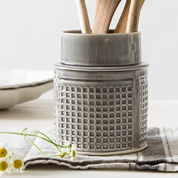 utensil holder kitchenware light gray utensil by FreeFolding
