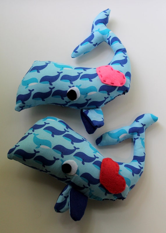 blue stuffed whale