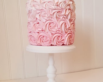6 inch Cake Stand / Cupcake Stand / Rustic Wood / Smash Cake / Photo Prop / 1st Birthday / Small Wedding cake / Cake Pop Stand