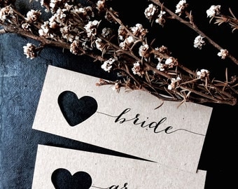 Wedding place cards, Heart Name Tags, Heart Tags, Personalised Heart Tags, Wedding Name Tags, Place Cards, Name Tags, Wedding favour tags