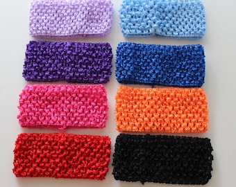 Crochet Headbands, 2.75 Inch Crochet Headband, 2 3/4" Crochet Headbands, DIY Tutu, DIY Headband